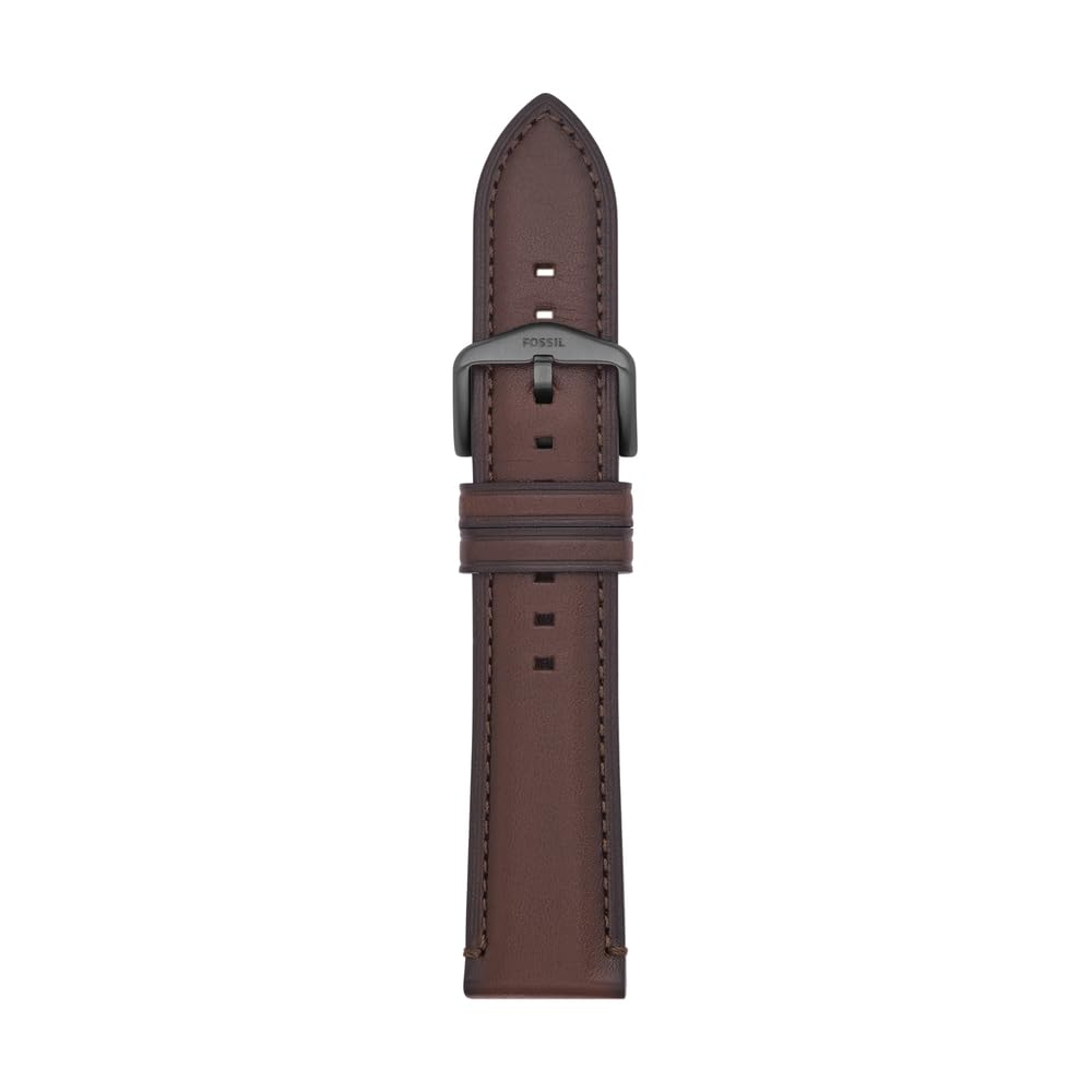 Fossil Mens 22mm Dark Brown LiteHide Leather Watch Band