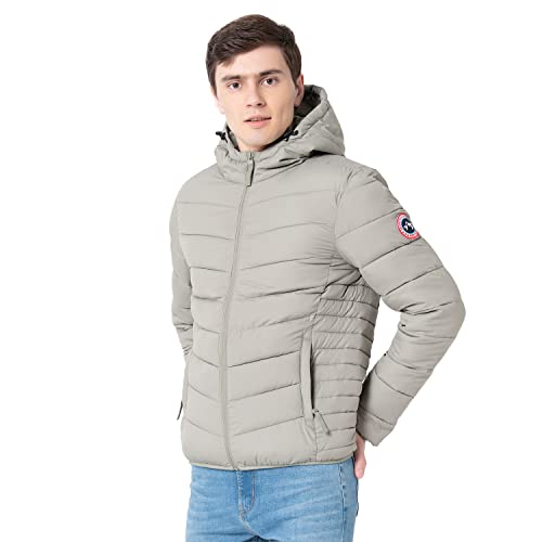 Image of Red Tape Men Polyester Standard Length Solid Padded Jacket