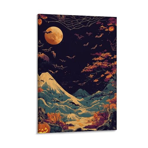 Chauve-souris murale sur toile premium 40x60cm pour chambre chic
