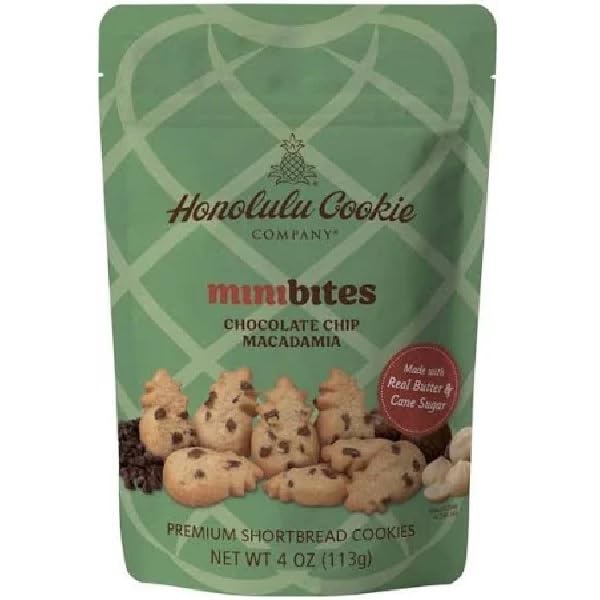 Honolulu Cookie, Choco Chip Macadamia, 4 Ounce