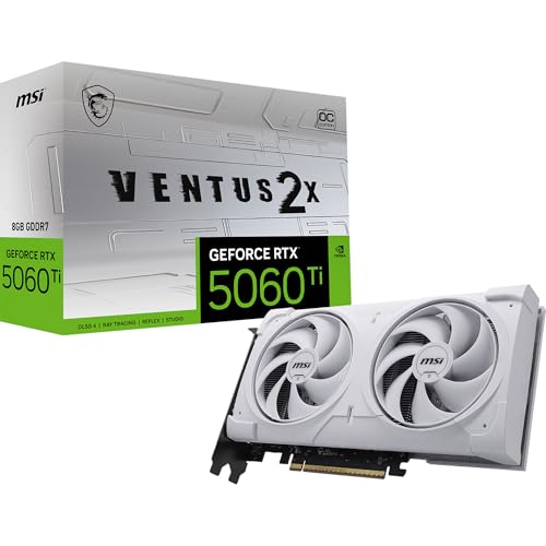 MSI GeForce RTX 5060 Ti 8G VENTUS 2X OC WHITE PLUS �O���t�B�b�N�X�{�[�h VD9194
