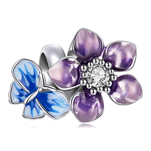 Bijoux fins en argent sterling 925 breloque papillon pour bangel
