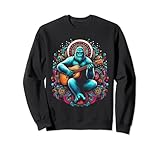 Sasquatch Akustikgeschenk Bigfoots Schlagzeug-Session Sweatshirt