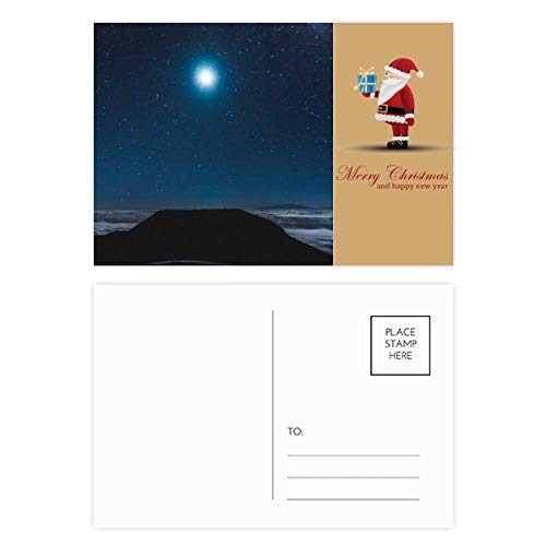Cartes postales Moon Night Sky Père Noël pour partager l'émotion des fêtes en lot