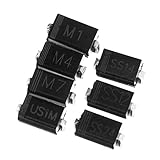 100% nueva marca! ExcLent 70Pcs 7 Valores Paquete De Diodos Smd Kit De Componentes Electrónicos 10Pcs Cada Valor M1 (1N4001) M4 (1N4004) M7 (1N4007) Ss14 Us1M Rs1M Ss34
