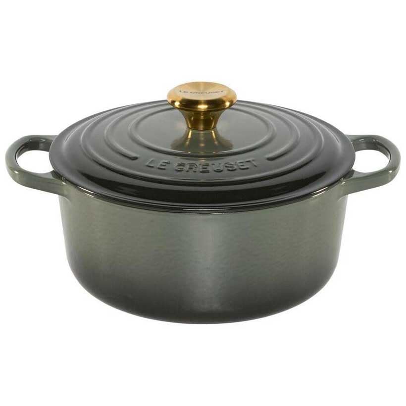 Cazuela de 24 cm, tomón, botón dorado
