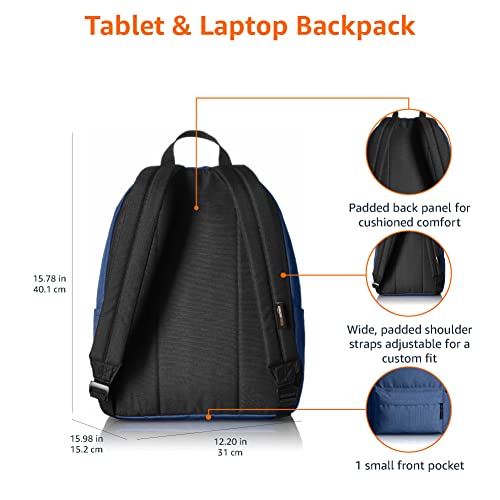 Image of AmazonBasics 21 Ltrs Classic Fabric Backpack - Navy