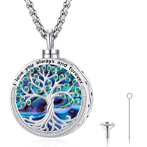Collier croix celtique en argent sterling 925 avec pendentif arbre de vie pour femme