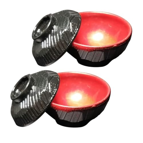 Gatuida 2sets Mini Ciotola Di Giapponese Ciotola Giapponese Con Accessori Decorativi