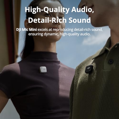 dji mic mini transmitter infinity black ultralight wireless lavalier microphone for dji action 5 proosmo pocket 3 noise cancelling wireless microphone for cameraiphoneandroid vlog streaming