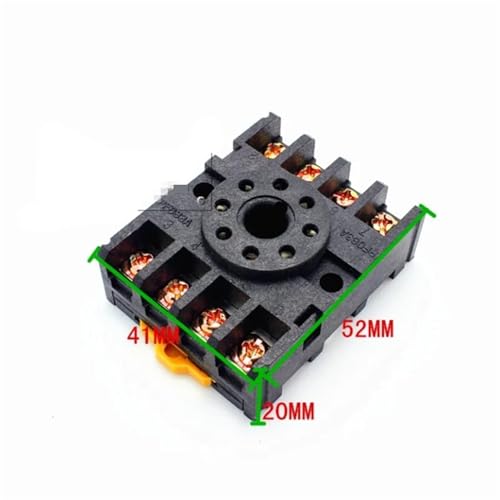 Base de zócalo de relé PF083A para carril DIN de 8 pines compatible con JTX-2C 6