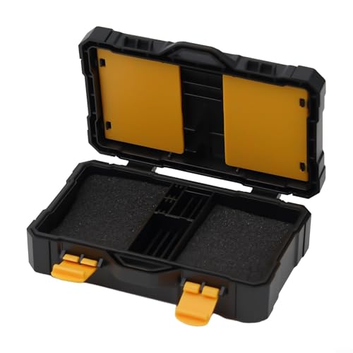 Comgooldool Funda impermeable para batería de cámara con 2 compartimentos y 9 ranuras para tarjetas de memoria SD/TF/M2/MS/CF/XQD al aire libre, caja de almacenamiento protectora triple prueba para