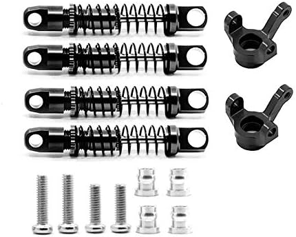 BAIJAC for XIAOMI Suzuki JIMNY 1/16 RC Crawler Car Parts Metal Shock Absorber with Steering Cup Upgrade Accessories Color Black