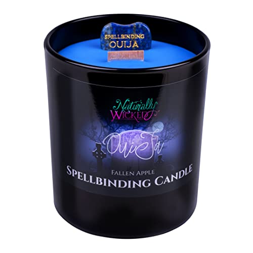 Naturally Wicked Spellbinding Ouija Candle with Crystal Planchette, Ouija Board & Gift Box