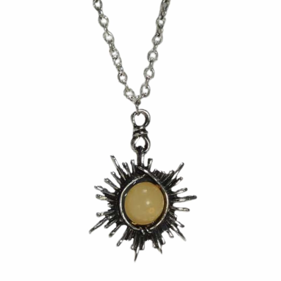 Collier chaîne réglable en argent foncé d'exception et médaillon rond gravé main 1316 - 8