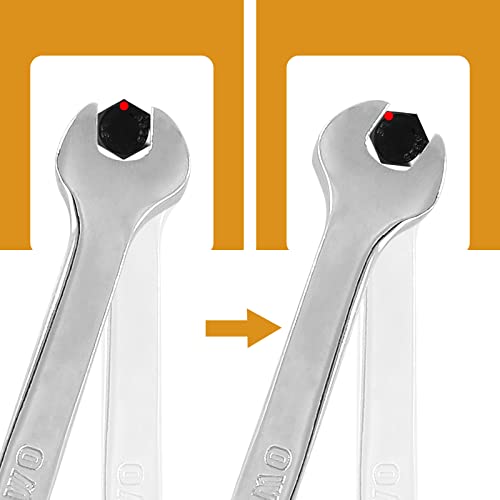 Phituoda 2Pcs 10Mm Ratcheting Wrench, Cr-V Steel Reversible Ratcheting Wrench,Sae And Metric 72 Teeth Ratchet Wrench,4°Movement Ratcheting Combination Wrench #TOP5