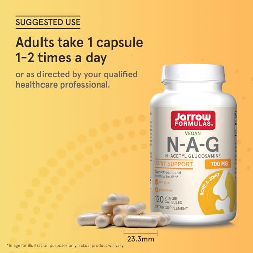 Jarrow N-A-G 700 mg, N-Acetyl Glucosamine, 120 Veggie Capsules - image 7