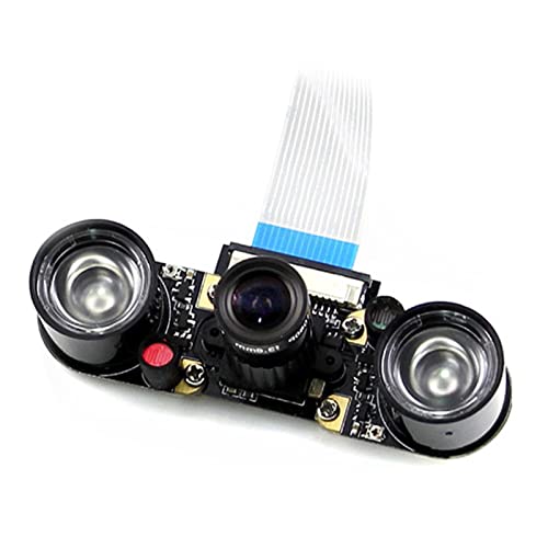 CHICHIYANG RPi IR-Cut Camera with Infrared LED Board and 15-pin FFC Replacement for Raspberry Pi Camera Maintaining