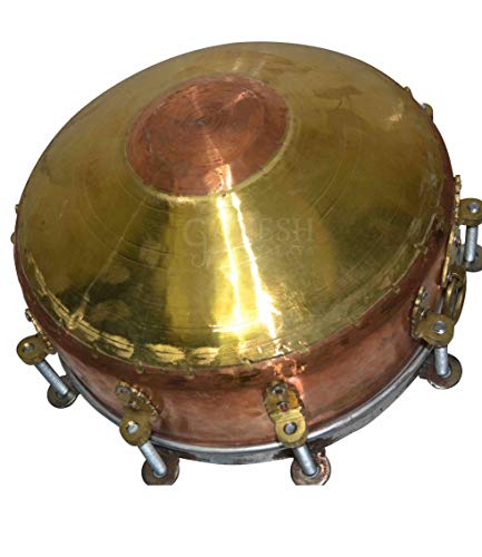 Image of S.M Musical Tasha Dholak Copper and Brass 10 inch keys with bag (10, Set-3)