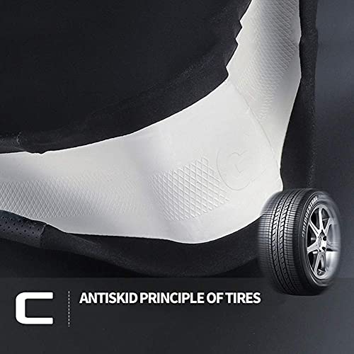 TCOI Universal Alcantara Steering Wheel Cover, Made of Alcantara Material with TPU Hybrid Sports Interior Accessories