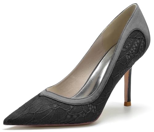 Chaussures de mariage confortables femme escarpins blancs talon haut chic cérémonie MY005