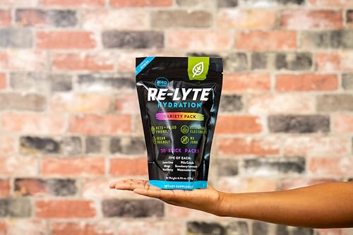 REDMOND Re-Lyte Hydration Electrolyte Powder Mix, Variety Pack, 30 Stick Packs - Thumbnail 3