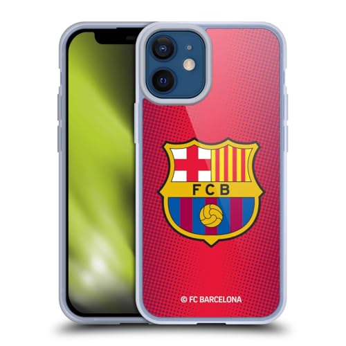Funda FC Barcelona iPhone 12 Mini Head Case de gel suave con escudo culé azulgrana