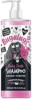 BUGALUGS Baby Fresh Dog Shampoo 1 Litre, 1L dog grooming shampoo products for smelly dogs with baby powder scent, best puppy shampoo baby fresh, shampoo conditioner, Vegan pet shampoo (1 Litre)