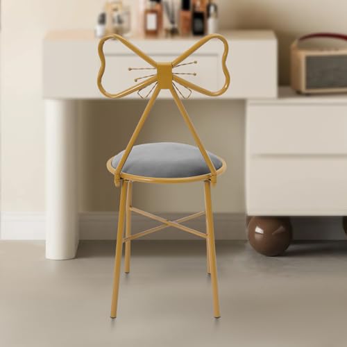 Sillón mariposa terciopelo gris miniatura 2