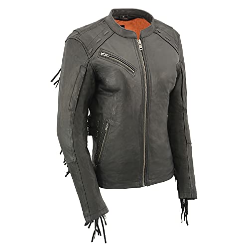 Image of Milwaukee Leather Women's 'Sporty and Elegant' Scooter Style Motorcycle Leather Rider Jacket