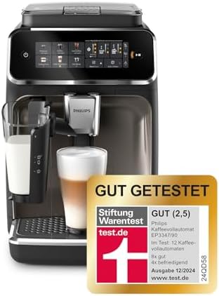 Philips 3300 Series Fully Automatic Coffee Machine - 6 Drinks, Mo...