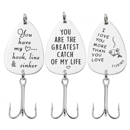 Engraved Fishing Hook and Lure Gift Set