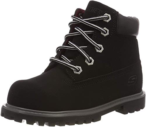 Skechers Boys' Mecca Mitigate Ankle Boot,Black,US 10.5 M2