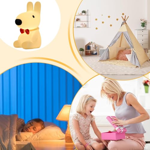 Lámpara de mesa de noche luminosa y ajustable para niños miniatura 6