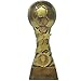 ⚽ Soccer Star Spiral Trophy ⚽ Futbol Gold Tower Award | 8 Inch Tall - Free Engraved Plate on Request - Decade Awards