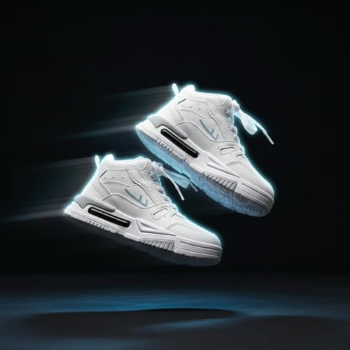 Image of Stylish Kids Lightweight Mesh Sports Running Shoes for Boys | Comfortable Lace-Up Casual Sneakers with Cushioned Sole for School, Outdoor Play
