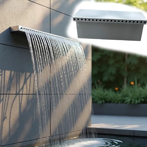 Fontaine cascade de 30 cm anti-corrosion pour réparer ou créer un bassin sans fuite avec tuyau