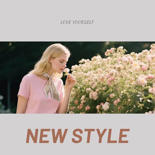 5PCS Purse Scarf Handbags for Women, Satin Scarf for Bag Lightweight Skinny Twill Boho Headbands for Women Stylish Hair Accessories4