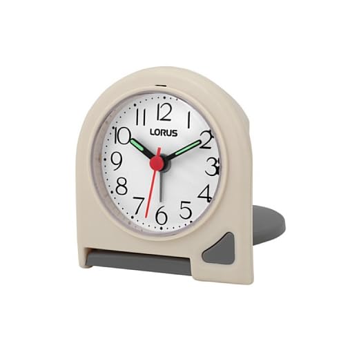 Lorus 10831 - Reloj Despertador Analógico Blanco