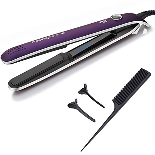 PRITECH Professional Straightener Ceramic Flat Iron Hair Styling Tool Designed For Women To Make Curly Hair Soft and Shiny TA-1012 Purple