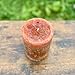 Still Water Candles Handmade Rusty Orange Brown Rustic Textured Unscented Pillar Candle, Primitive Farmhouse Home Decoration, Clean Burning Wax, Many Different Sizes Small Large and Custom