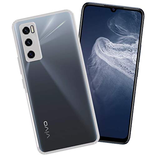 Image of Amazon Brand - Solimo Anti Dust Plug Mobile Cover (Soft & Flexible Back case), for Vivo V20 SE (Transparent)