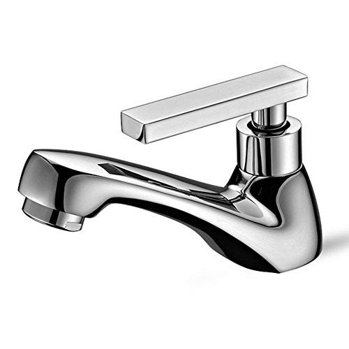 Robinet mitigeur à levier unique en laiton chromé pour lavabo de salle de bains