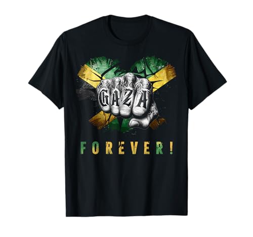 Gaza Forever Jamaican Flag Dancehall Vybz Fans Men, Women's T-Shirt