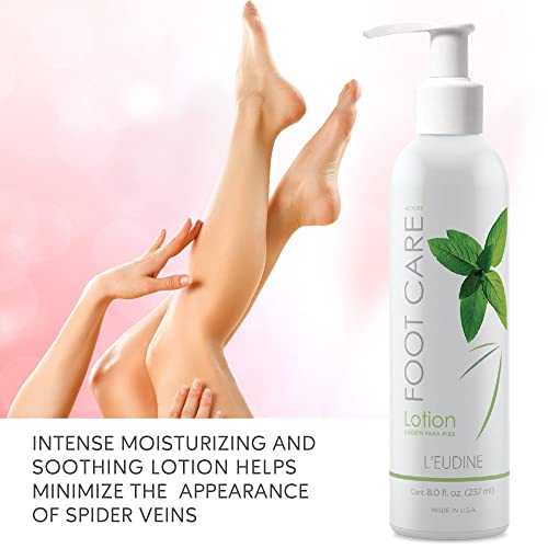L’eudine Foot Lotion – Pack Of 6 - Foot Care Cream With Arnica, Cocoa Seed Butter, Vegetable Glycerin, Mint – Foot Lotion For Dry Cracked Feet And Calluses – Refreshing And Moisturizing Foot Cream #TOP2