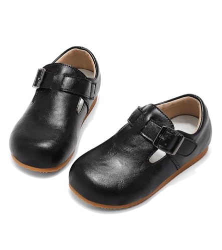 Image of Toddler Suede Shoes Genuine Leather Boys and Girls Casual Sneakers Spring Fall Flats