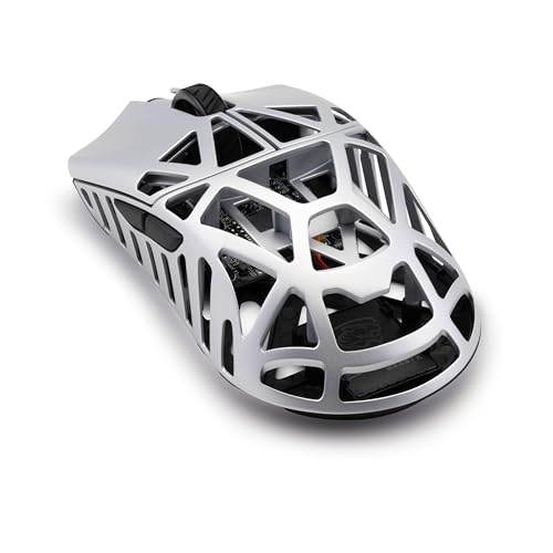 Image of WLMOUSE Beast X Pro Wireless Gaming Mouse with Side Holes, Symmetrical, Supports 8KHz Polling Rate, Magnesium Alloy, 1.4 oz (39 g), Lightweight, PAW3950HS Sensor (OM Switch, Black)