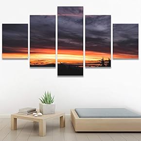 SIGNWIN 5 Panel Canvas Wall Art Setting in...