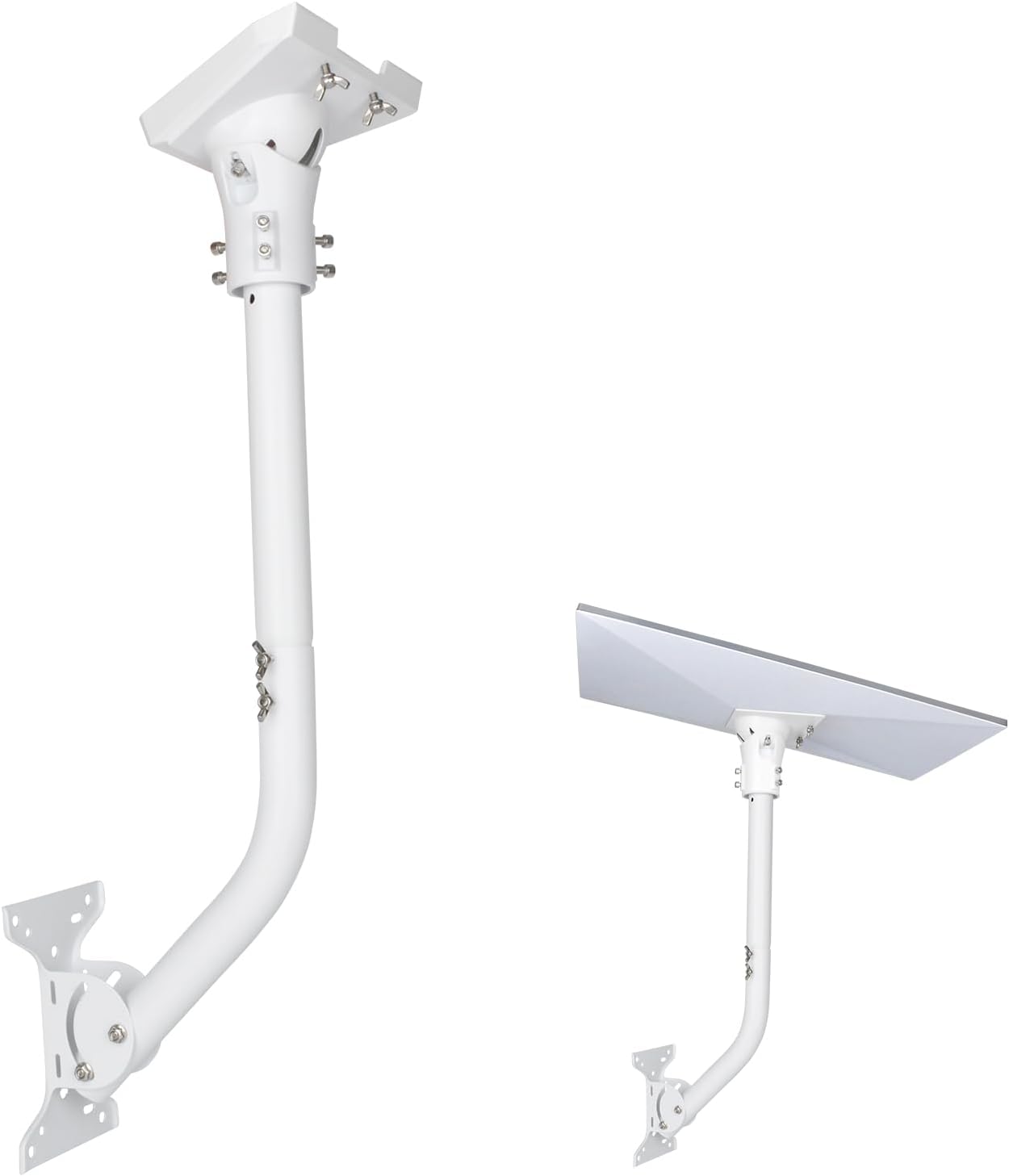 Adjustable Pole Mount for Starlink Standard 4/4X/Gen 3 Dish,White