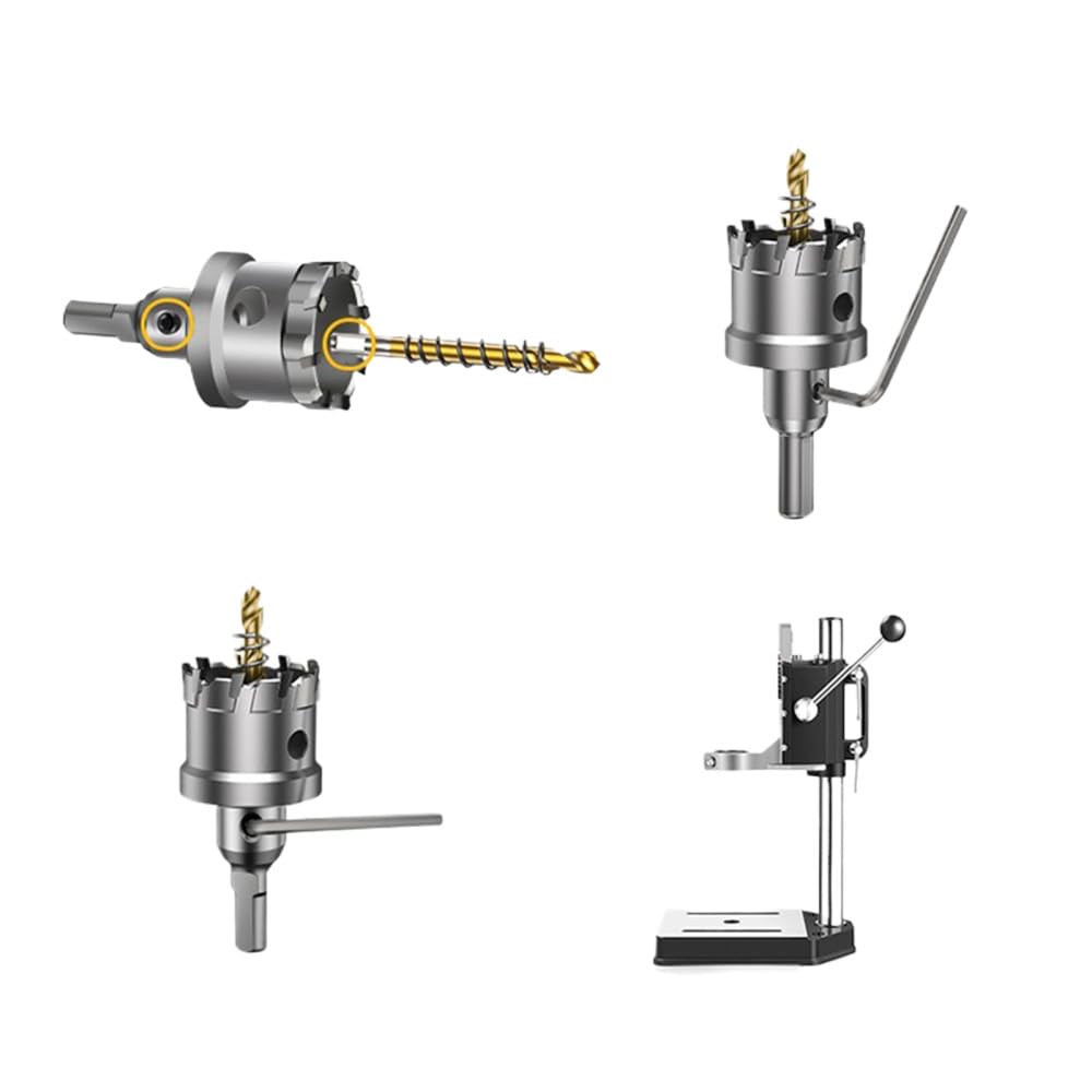 Otwornica Wiertło ze stopu węglika Tworzenie otworów okrągłych Bit TCT 15mm ~ 100mm Stal nierdzewna Metal Drewno, 63MM